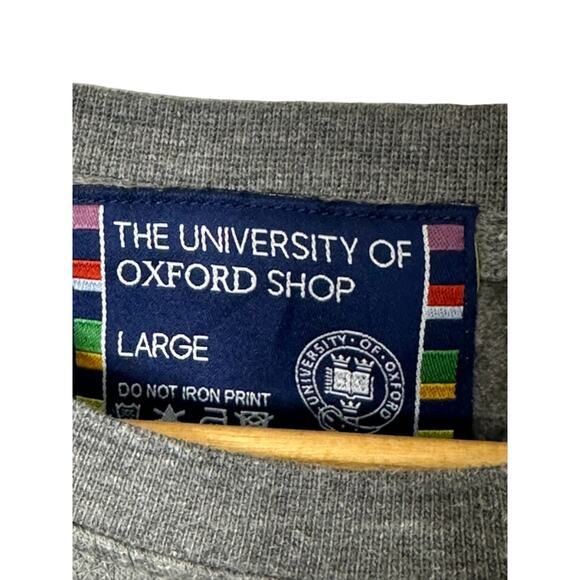 The University Of Oxford Gray Crewneck Sweatshirt Men's Large - Picture 5 of 5
